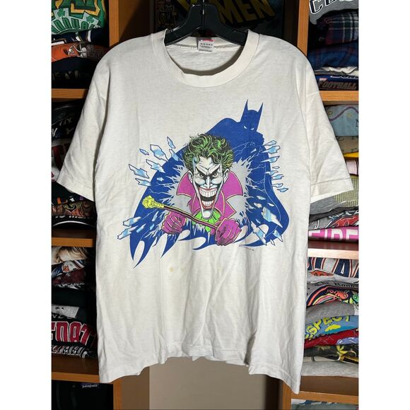 Vintage 80s DC Comics Joker Batman 1989 Comic Book Tee - Picture 1 of 7